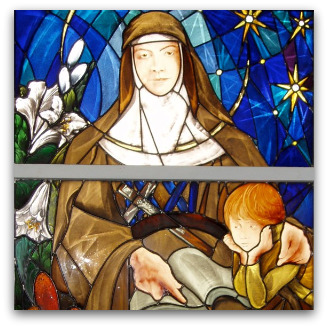 Mary MacKillop stained glass window