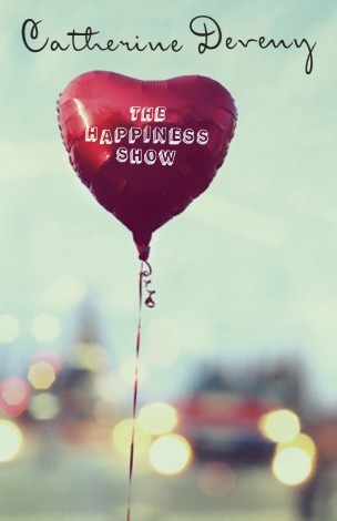 Cover of Catherine Deveny's 'The Happiness Show' features a loveheart-shaped balloon
