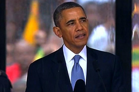 President Obama delivers eulogy at Mandela Memorial