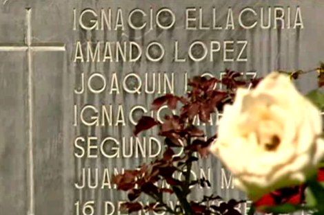 Memorial to slain El Salvador Jesuits