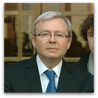 Kevin Rudd tears