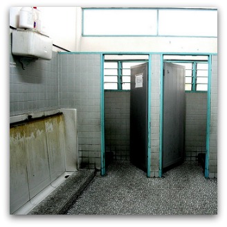 Dirty school toilets