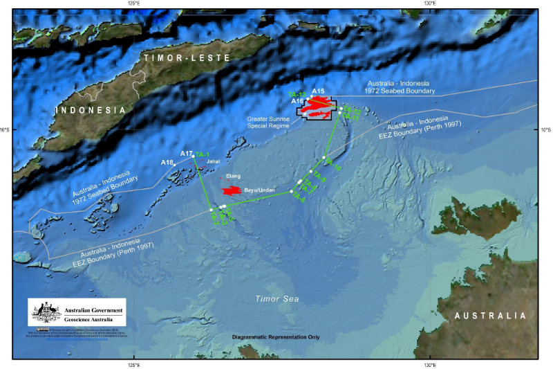 Map of Timor Gap