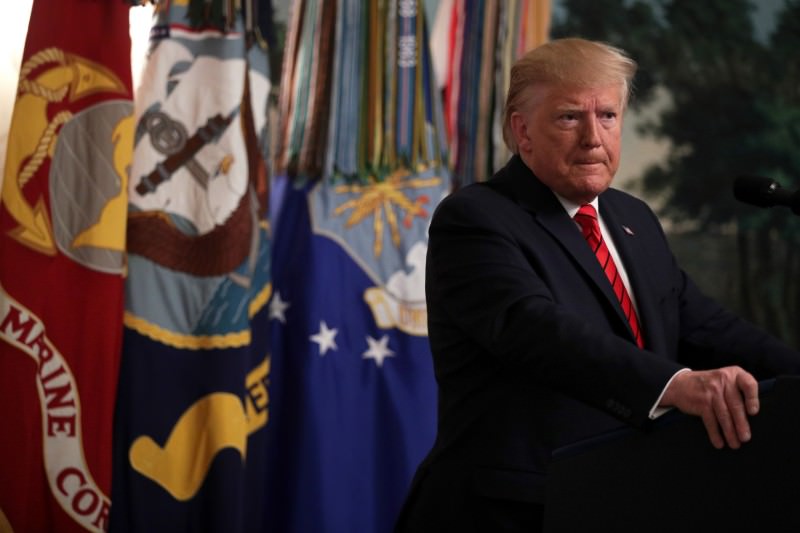 Donald Trump announces on 27 October 2019 that ISIS leader Abu Bakr al-Baghdadi had been killed in a military operation in northwest Syria. (Photo by Alex Wong/Getty Images)