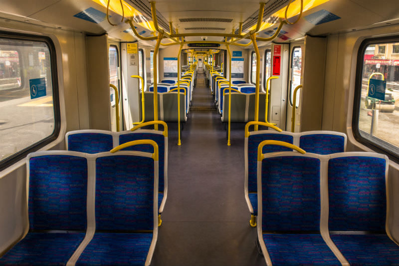Empty train Melbourne (Getty images/Rodger Shagam)