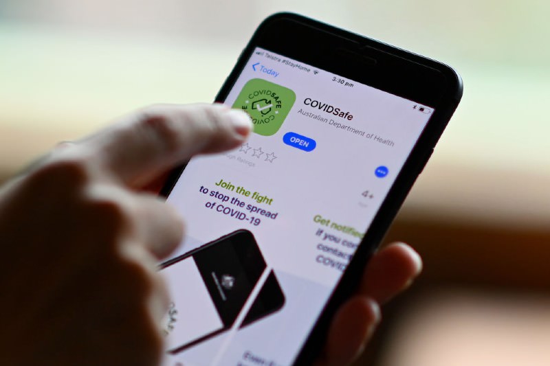 COVIDSafe app on phone (Credit:  Quinn Rooney/ Getty)