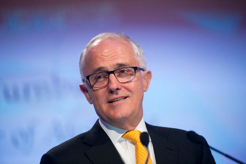 Malcolm Turnbull at conference (Chairmamn of the joint chiefs of staff/Flickr)