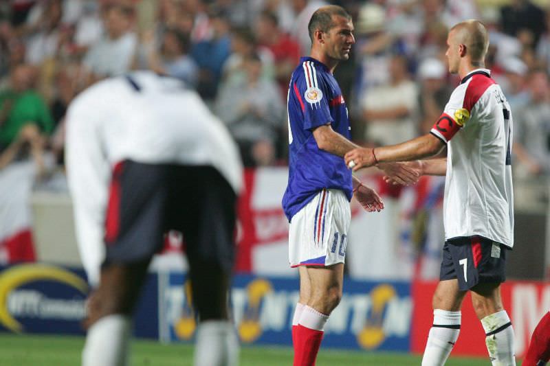 Main image: Zinedine Zidane, FRA, and David Beckham, ENG (Photo by Andreas Rentz/Bongarts/Getty Images)