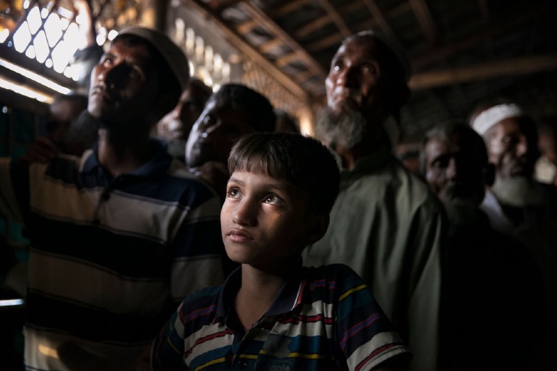 Main image: Rohingya refugees watch ICJ proceedings at a restaurant in a refugee camp (Allison Joyce/Getty Images)