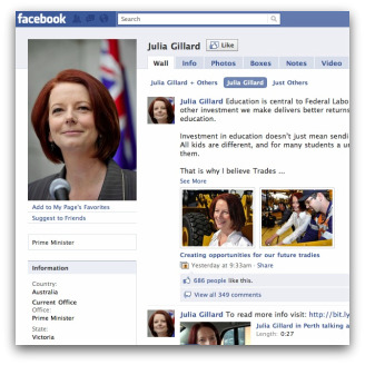 Julia Gillard Facebook