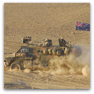 Australian tank in Afghanistan