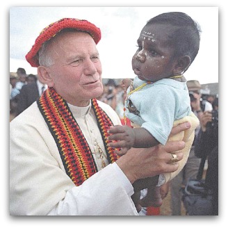 Pope John Paul II in Alice Springs