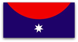 Friedensreich Hundertwasser's Australian flag