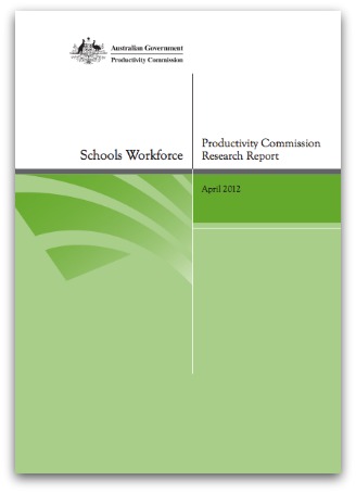 Productivity Commission Schools Workforce
