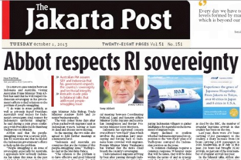 Indon newspaper headline