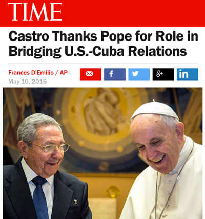 Raul Castro'S Diplomatic Love Match With Pope Francis