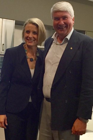 Kristina Keneally and Frank Brennan