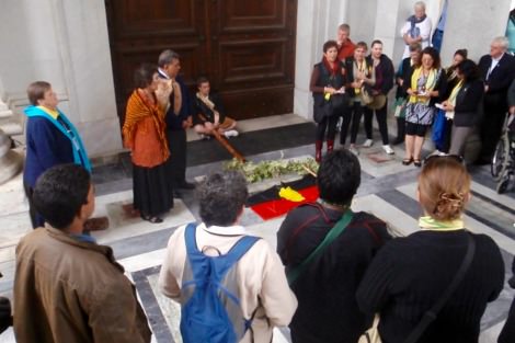 Gathered at St Paul's Outside the Walls commemorating Francis Xavier Conaci