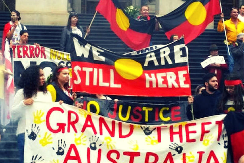 Aboriginal protest against Australia Day