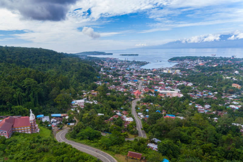  Aerial view of Manokwari, capital of West Pupua. (Ricky Martin / EyeEm)