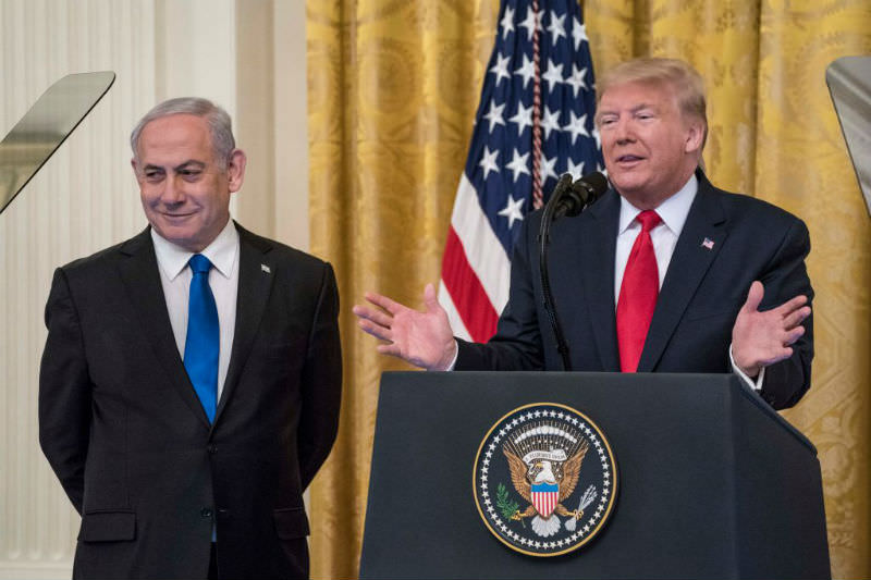 President Trump Meets with Israeli PM Netanyahu at The White House (Photo by Sarah Silbiger)