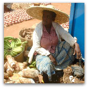 Woman in market