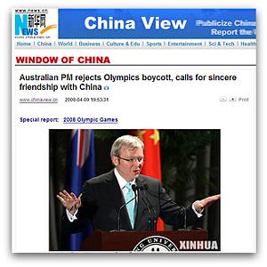 Kevin Rudd in China