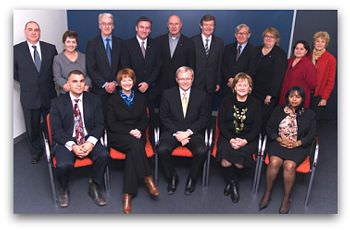 Inaugural meeting of the Australian Social Inclusion Board, on 21 May 2008 with the Prime Minister of Australia, Kevin Rudd, the Deputy Prime Minister, Julia Gillard and the Parliamentary Secretary for Social Inclusion and the Voluntary Sector, Ursula Stephens.