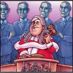 'Judge Palmer Presiding' by Chris Johnston